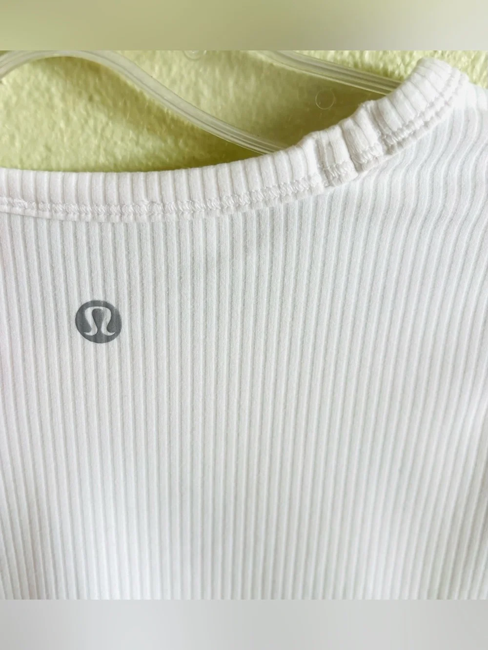 Lululemon All It Takes Ribbed Nulu Long-Sleeve Shirt in Bone White Size: Small - Picture 8 of 8